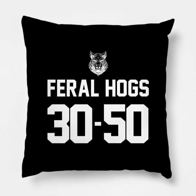 30 - 50 Feral Hogs Pillow by giovanniiiii