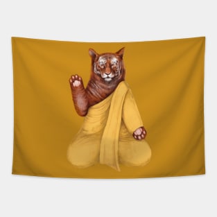 zen tiger gold Tapestry