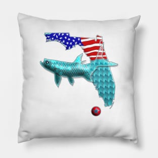 Florida Key West US Flag Pillow