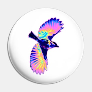 Holo Bird in Flight Pin