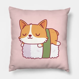 Cute Corgi Sushi Doodle Pillow