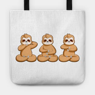 Three sloths at reiki Tote