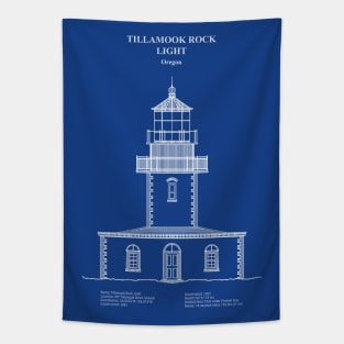 Tillamook Rock Light Lighthouse - Oregon - ADpng Tapestry