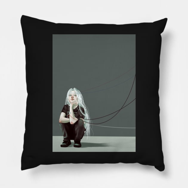 Child Sephiroth Pillow by Saoghal