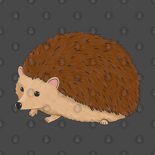 Hedgehog Cute Woodland Creature by Kraina