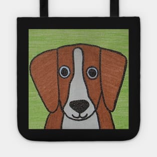 Whimsically Cute Beagle Portrait Tote