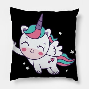 Cute Flying Unicorn Pillow