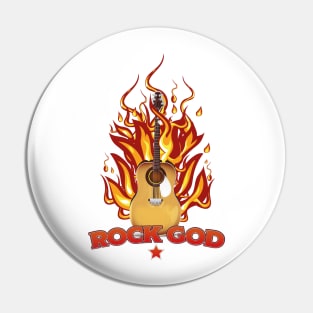 Acoustic Rock God Pin