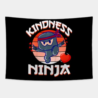 Kindness Ninja  Kids Orange Unity Day Anti Bullying Tapestry