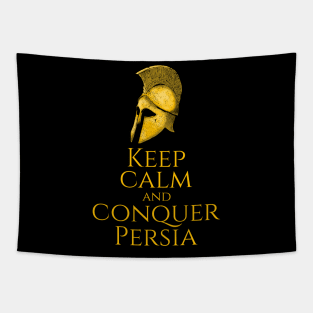 Ancient Greek History - Keep Calm And Conquer Persia Tapestry