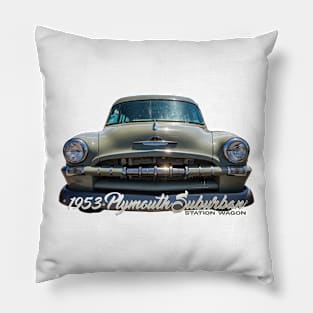 1953 Plymouth Suburban Station Wagon Pillow