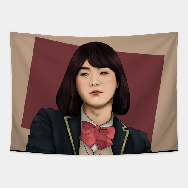 bts suga female Tapestry by moritajung