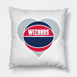 Heart Shaped Washington Wizards Basketball Pillow