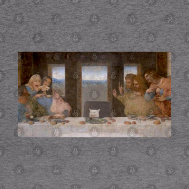 Cat Meme The Last Supper Woman Yelling Meme Cat Yelling Funny Memes Lady Hoodie Teepublic