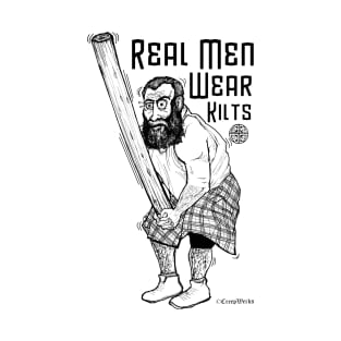 Real Men Wear Kilts Highland Games T-Shirt