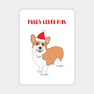 Merry Corgi-mas Magnet