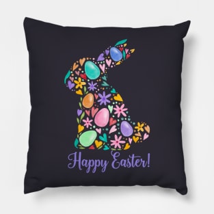 Happy Easter Bunny Pillow