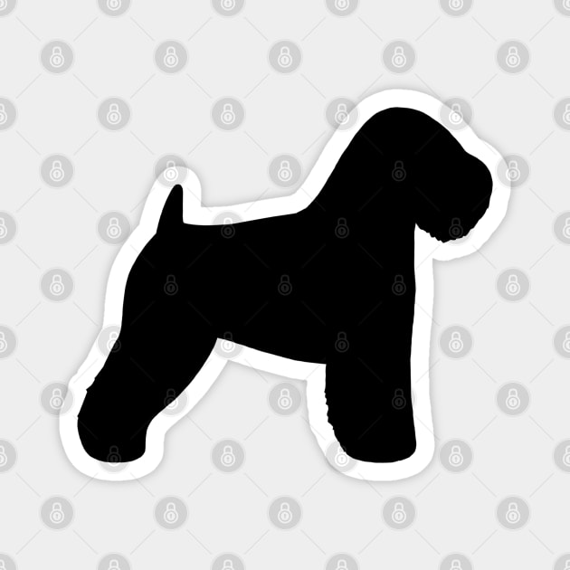 Soft Coated Wheaten Terrier Silhouette Magnet by Coffee Squirrel