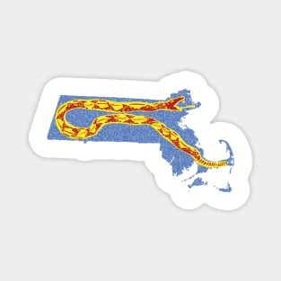 Massachusetts Gadsden snake Pattern Magnet