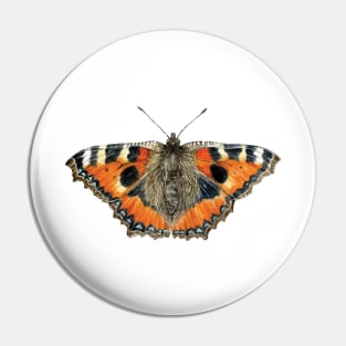 Small Tortoiseshell Butterfly Pin