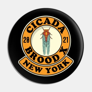 Cicada 2021 Brood X New York NY Pin