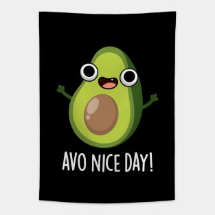 Avo Nice Day Cute Avocado Pun Tapestry