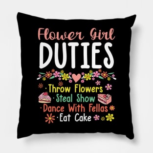 Flower Girl Duties Pillow