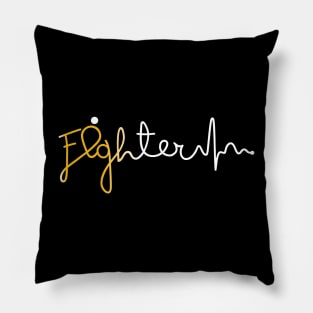 Fighter- Childhood Cancer Gifts Childhood Cancer Awareness Pillow