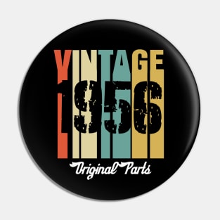 Vintage 1956 Original Parts Retro Vintage Birthday Gifts 64s Pin