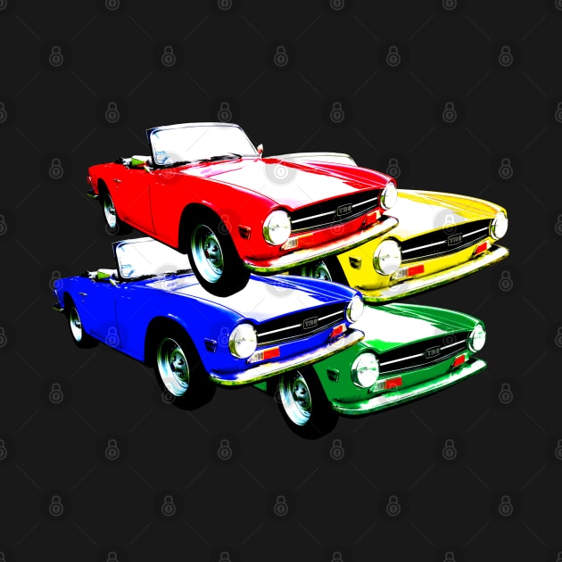 Triumph TR6 classic British sports cars multi by soitwouldseem