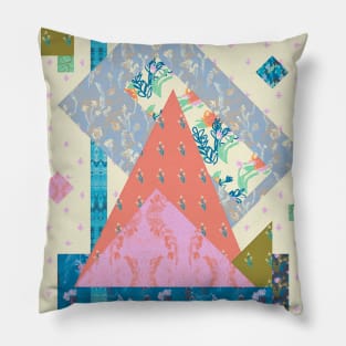 Modern Geometric Quilt Design Pillow