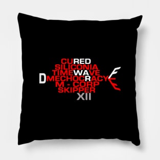 Red Dwarf Space Ship Shape Words Pillow