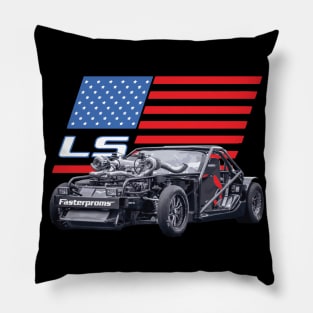 Cleetus McFarland C5 Twin Turbski Turbo Corvette Leroy the Savage USA Pillow