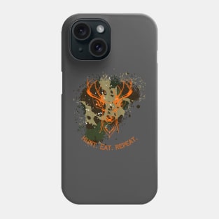 Camo and orange hunting gift Phone Case