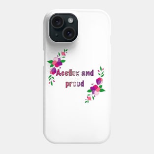 Aceflux and proud floral design Phone Case