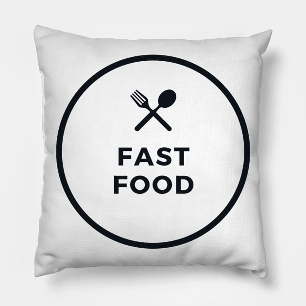 Fast food Pillow by busines_night