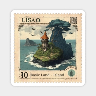 MTG - Island Stamp - Lisao - Postage Stamp Series Magnet