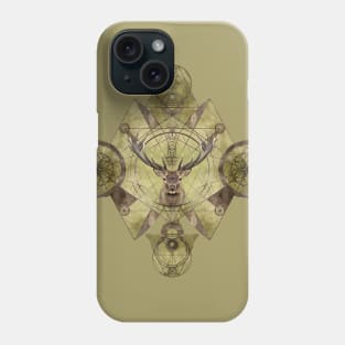 Deer in Sacred Geometry Ornament Phone Case
