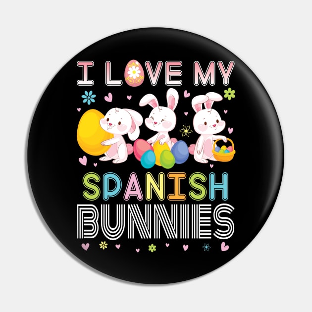 Color Flower Easter Eggs Happy Me I Love My Spanish Bunnies Pin by bakhanh123