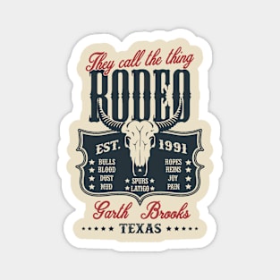 Garth Brooks Rodeo Magnet