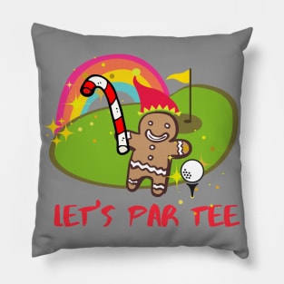 Let's par tee Pillow