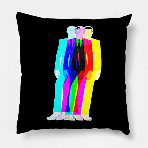 Psychedelic Business Man Pillow by GMAT