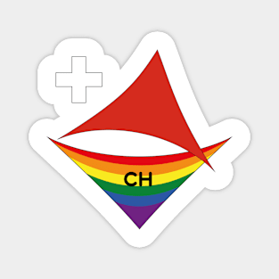 Switzerland pride flag Magnet