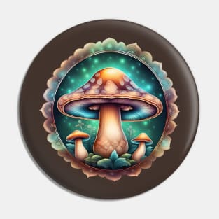 Mushroom Mandala - Trio Pin