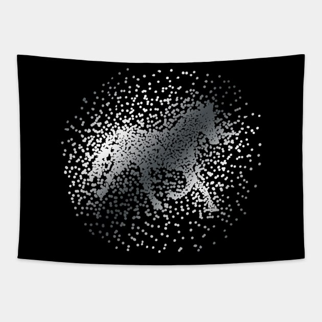 Silver Dapple Tapestry by Shyflyer