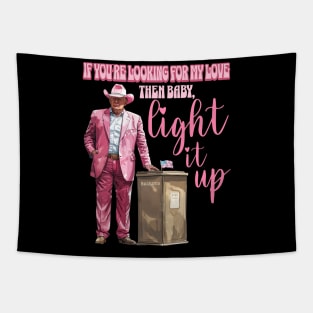 Then Baby Light It Up Western Donald, Trump 2024 Tapestry