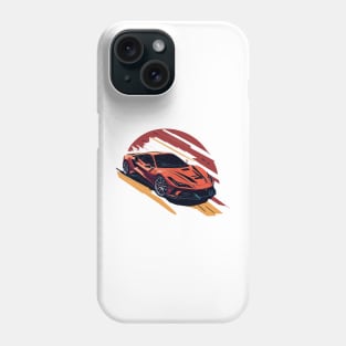 Ferrari F8 Tributo Vintage Car Phone Case