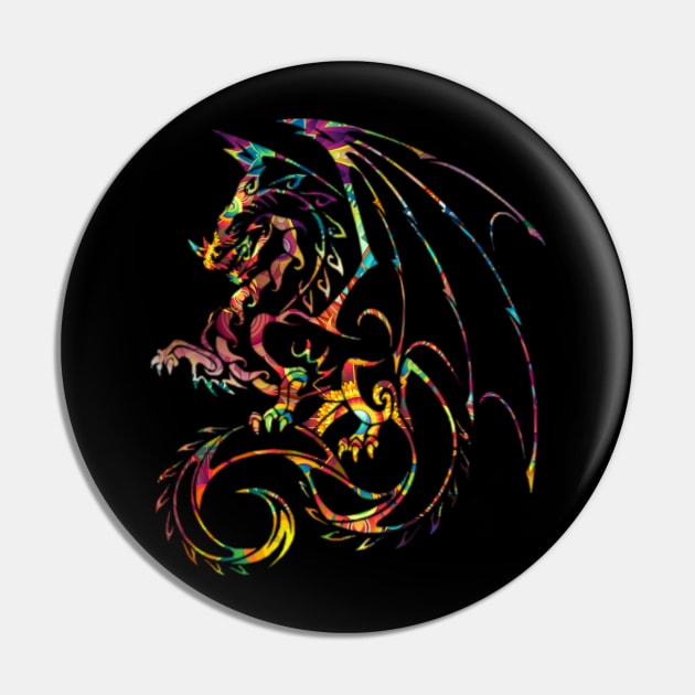 Chinese Zodiac Dragon Fantasy Mythical Astrology Gift Pin by twizzler3b