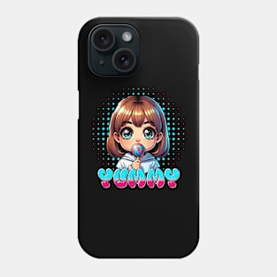Yummy Girl with Lollipop Phone Case