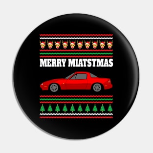 Mazda Miata MX-5 NA Merry Miatstmas Pin